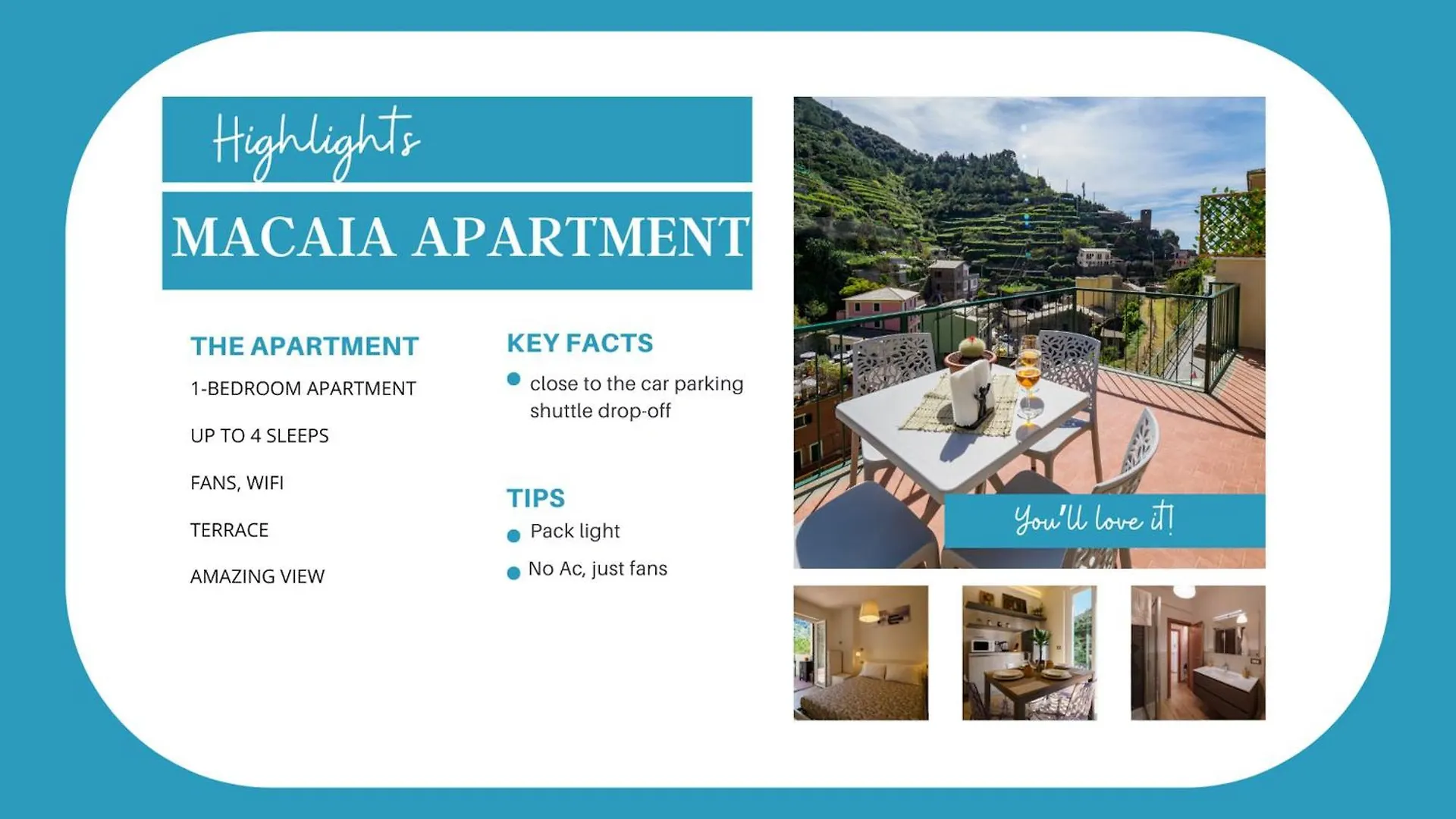 Macaia Apartment With Ac Vernazza Italy